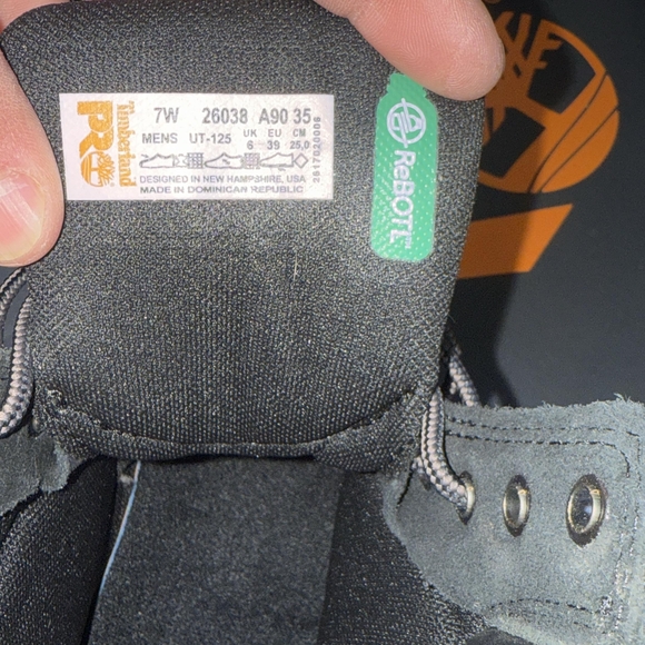 Timberland PRO Men's Black Leather Boots - Picture 3 of 4